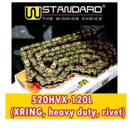 [WStandard ] Chain Motorcycle Chain Rantai Motor GOLD Heavy Duty O-Ring 428 520 415 Rantai / Chain L