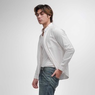era-won เสื้อเชิ้ต คอปก แขนยาว Oxford Shirt Signature  สี White