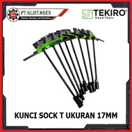 Black T-Socket Wrench 17mm Long T-Socket Wrench 17mm Original TEKIRO