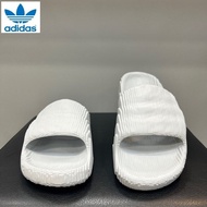 adidas Originals Adilette 22 HQ6465 Grey Slides (Note: May be shipped in vinyl packaging) (Size-UK)