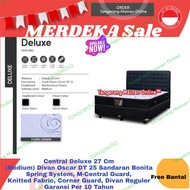 Central Deluxe 90x200 Set Kasur Spring Bed Sandaran Aspen