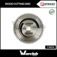 Warclub FATMANZ  7" Wood Cutting DIsc 7" X 60T TCT Blade (Wood Cutting Disc)