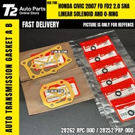 T2 HONDA CIVIC 2007 FD FD2 2.0 SNA AUTO TRANSMISSION GEARBOX SOLENOID GASKET AND O RING SET 28262-RP