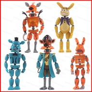 SQ5 5pcs Five Nights at Freddy's Action Figure With Light Model Dolls Toys For Kids Home Decor Deskt