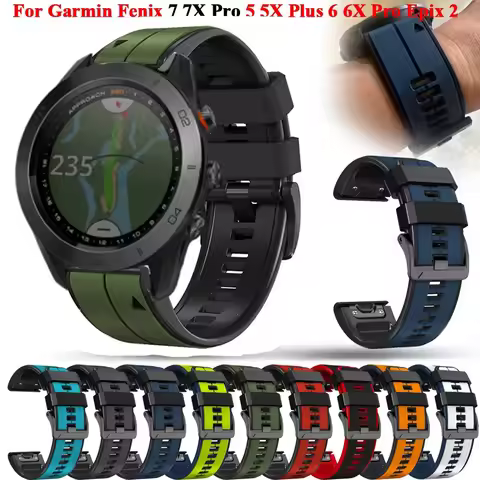 26mm 22mm For Garmin Fenix 7X 7 Pro 6 6X Pro 5X 5 Plus Sapphire Solar Watch Strap Bracelet Quick Rel