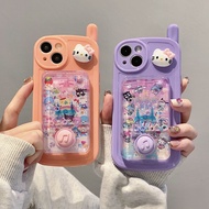 3D Fun Game Water Machine Cartoon Cat Case for iPhone X XR XS 11 12 13 14 15 Pro Max 7 8 Plus casing