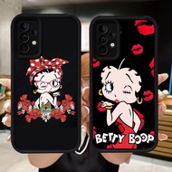 Q38 Betty Soft BoopGirl Casing for Samsung A34 A55 A54 A36 A15 A35 S25 Ultra A16 A24 A05S A25 A56 A0