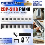 Casio CDP-S110 88-key Digital Piano with Edifier W600BT Headphone ( CDPS110 / CPS S110 / CDP-S110WE 