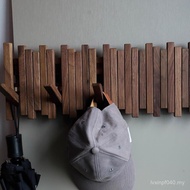 Entrance Bedroom Hanging Perforated Rack Rack Behind Door Storage Solid Wood Wall Bathroom Wall Coat