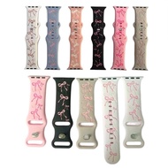 Suitable for Casual Silicone Strap iWatch Hot-selling Pattern Laser Laser Engraving Concentric Knot 