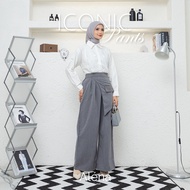 Iconic Pants Aveline | Regular Office Pants Cutbray Culottes Skirt 040