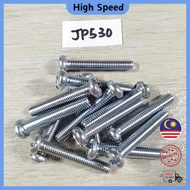 NO.8 JP530 SCREW 3.0CM 30MM BUNGA NO. 8 JP530 SKRU SAIZ 8 SKREW SIZE 8 BLOT NUMBER 8 BATANG NUT PENG