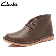 Clarksรองเท้าผู้ชาย รุ่น COURTLITE DBT27185552 รองเท้าบูทหนังวัวนุ่ม สีดำ