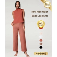 Twill Women's Pants Loose Fit High Waist Wide Pants Slim Casual Women's Pants