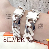 💥PROMO💥#S540 #580 2cm - 2.2cm Original Bangle Silver 925 - Gelang Tangan Perak(100% Original Silver) (Dunhill/Stampling)