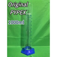 1L graduated glass graduated cylinder, high-precision plastic base graduated cylinder 1PCS