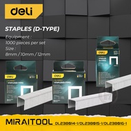 DELI DL238014-1 (8MM) / DL238015-1 (10MM) / DL238016-1 (12MM) Staples Jenis-D | Staples (D-Type)