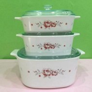 Corningware 6pc classic casserole set -Brush Stroke