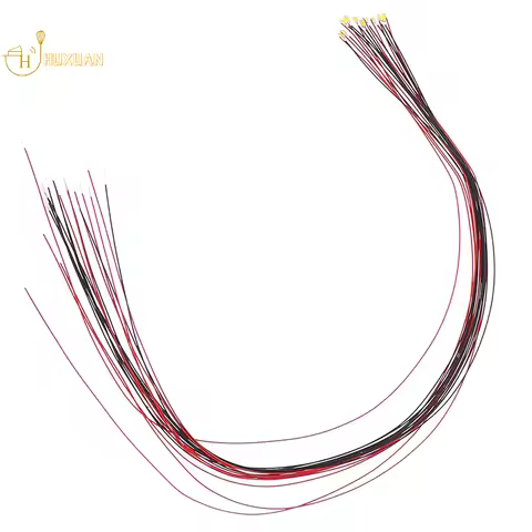 10Pcs 20cm t0603wm soldered micro litz wired leads warm white smd led 0603