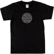 Hekate Wheel Pattern T-Shirt For All Genders Vicka Style Witch Gothic Acoustic Multi-Colored