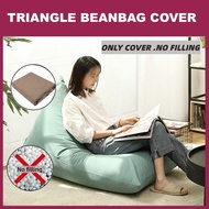 NICEDEAL Triangle Bean Bag Lounger beanbag Couch Sofa Chair- ONLY COVER