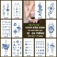 Letters TATTOOS, DAN THIEN HA, CUTE SIGNS ON 7 DAYS WATERPROOF