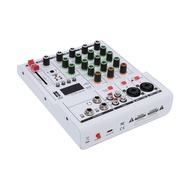Drone_Ship-TH 4 Channel Mini Sound Mixer DJ Mixing Board with BT MP3 USB 48V Phantom Power Built-in 