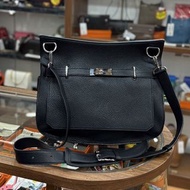 90%New Used Hermes Jypsiere 34 Noir Phw Tc皮 黑色銀扣 #愛馬仕吉普賽