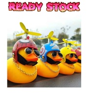 Cute Yellow Duck Helmet Car Motor Decoration Itik Kuning Motorcycle Car Accessories Toys (2860)