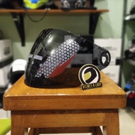RSV Model Clear and Black Dual Sport Half Face Visor for Motorcycle Helmet