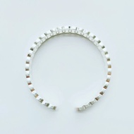 s9999纯足银手镯女年轻款时尚学生简约个开口银镯子S9999 Pure Foot Silver Bracelet Women's Young20260426