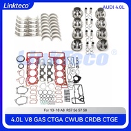 Engine Cylinder Full gasket set main con rod bearing piston & ring set For 13-18 4.0 T L AUDI A8 RS7