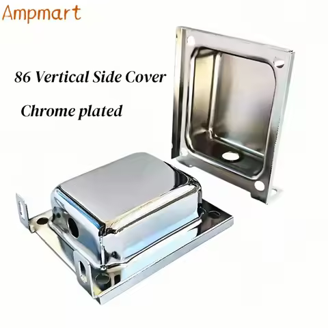 Thickened Chrome Plated Vertical Transformer Shield Cover With Mount Feet EI66 76 86 96 105 114 For 