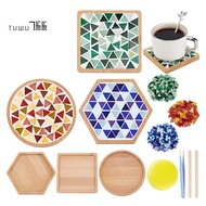 Mosaic Coaster Making Kit for DIY Mosaic Coaster Crafts Kit Handmade Mosaic Coaster Making Kit for B