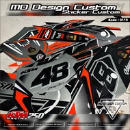 0119 Sticker Decal KTM 250 Full Body Free Latest Request - Latest KTM Premium Sticker - Latest KTM25