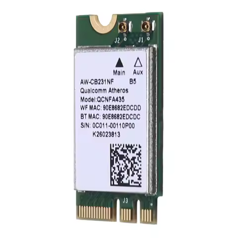 B63B-QCA9377 QCNFA435 Wireless Card Bluetooth4.1 Wifi Card 433Mbps 802.11AC 2.4G/5Ghz NGFF Network A