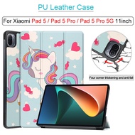 For Xiaomi Pad 5 Xiaomi Pad 5 Pro 5G 11inch Tablet PU Leather Case Adjustable Folding Stand Cover
