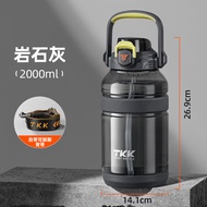 แก้วน้ำสปอร์ต TKK ความจุขนาดใหญ่ แก้วน้ำพลาสติก Tritan ทนความร้อน แก้วน้ำสำหรับนักเรียน ดื่มได้ทั้งด