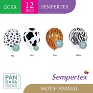 12" Sempertex Print Cow Balloon/ 12" Sempertex Cow Pattern Balloon