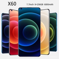 2021 Newest 7.7 Inch X60 PRO 5G 8GB 256GB Mobbile Phone Face ID Unlocked Android Mobile Phone Google