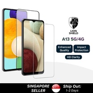 (SG) Lionshield Screen Protector Tempered Glass (Clear, Case Friendly), Compatible with Samsung A13 