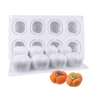 8 Persimmon Mousse Cake Silicone Mold DIY Handmade Soap Mold Peanut Persimmon Ruyi Ice Cream Mooncak