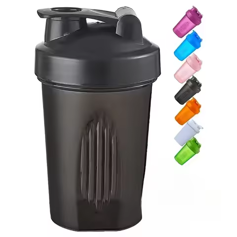 Hot 1-7PCS 400ML Blender Shaker Bottle with Scale Protein Shakes Leakproof for Powder Workout Gym Sp