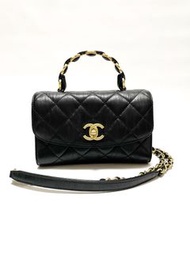 Chanel mini flag bag with top handle
