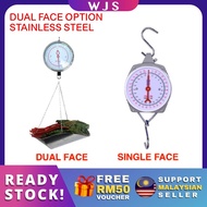 🇲🇾FREE RM50 VOUCHER🎁 MLQ Premium Dual Face Analog Hanging Scale 20kg 100kg 220lbs Hanging Scale Dual Side Scale Alloy