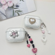 love keychian case For QCY Crossky C30/C30S T20 HT03 HT07 T17 T8/T8s/T8pro Case Silicone earphone Co