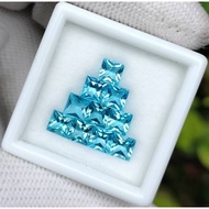 Swiss Blue Topaz 4.20 Carat 10 Pieces 4 Mm. (0468)