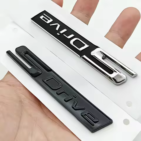 3D ABS Car Styling Logo SDrive Badge Sticker Rear Trunk Fender Side Emblem For S Drive 3 5 Series X3
