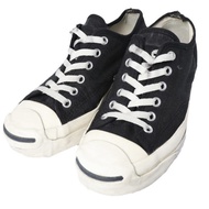CONVERSE TimeLine JACK PURCELL 80 (1CJ926) US4 (23cm) 黑/白 80週年紀念款帆布鞋 [二手] [CONVERSE]