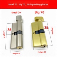 8. Universal Small 70 Lock Cylinder Indoor Wooden Door Lock Cylinder Bedroom Bathroom Household Door